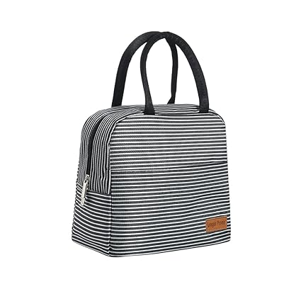 League Promo Lunch Bag Large Reusable Insulated Lunch Bags for Women Men Tote Bag Adult Lunch Box Organizer Holder Container (Strip)