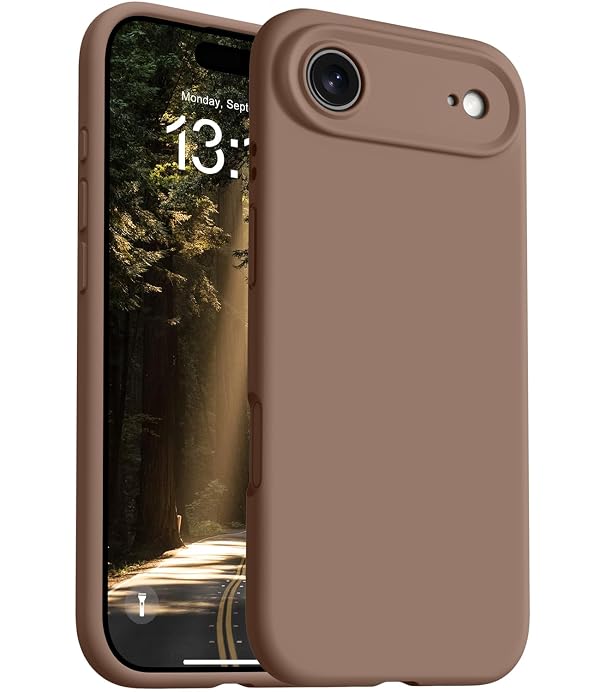OTOFLY Magnetic for iPhone 17 Air Case,Compatible with Magsafe,Classic Liquid Silicone Mobile Phone Case,Integrated Camera Control Button,Anti-Scratch Microfiber Lining, Light Brown by OTOFLY - Used condition - US$6.26