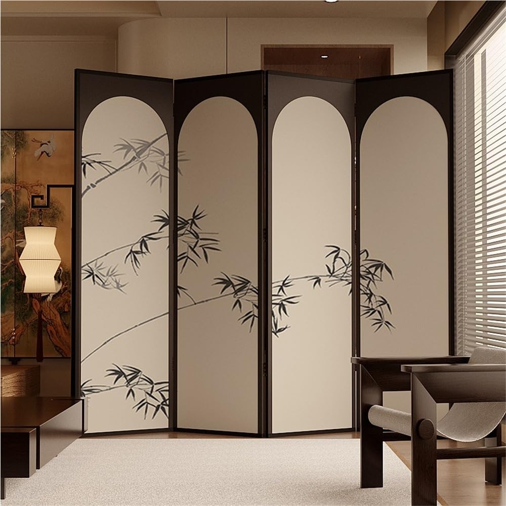 Room dividers Paravent rétro en Feuille de Bambou, cloison décorative sur Pied for la Maison, Le Salon, Bureau, siège d'intimité