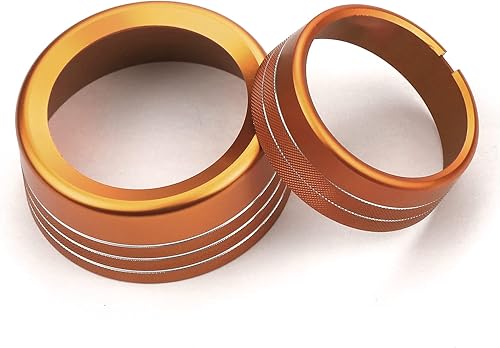 Cubiertas de perilla para decoración interior de automóvil, accesorios para interruptor de faros delanteros y palanca de cambios, cubierta de