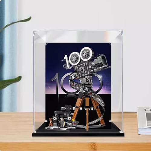 Vitrina acrílica de autoensamblaje para cámara Lego 43230, caja de exhibición para Lego 43230, vitrina de encimera para coleccionable, protección a