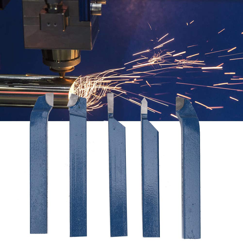 Herramienta de Torneado, Herramienta de Torno de Carburo Profesional, Punta Soldada para Tornos Generales Tornos Semiautomáticos(16 * 16 mm)