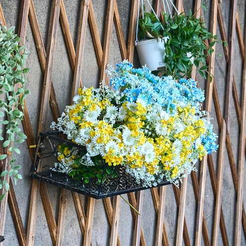 Artificial-Daisies-Lilac-Wildflowers-Blue-and-White-Artificial-Flowers-7pcs-Spring-Flowers-for-Indoor-Vase-Outdoor-Garden-14-Faux-Wildflowers-Bundles-for-Home-Decor-with-Lily-of-The-Valley Artificial Daisies Lilac Wildflowers Blue and White Artificial Flowers 7pcs Spring Flowers for Indoor Vase Outdoor Garden 14 Faux Wildflowers Bundles for Home Decor with Lily of The Valley