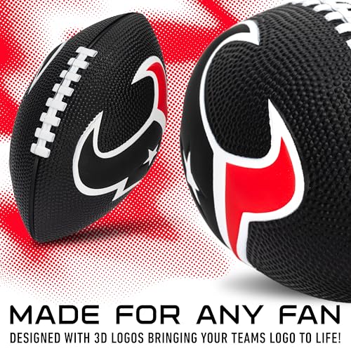 Image of Franklin Sports NFL Football - Kids Foam Football - Soft Junior Size 8.5 inch Ball with 3D Logos - Perfect for Gameday + Tailgates