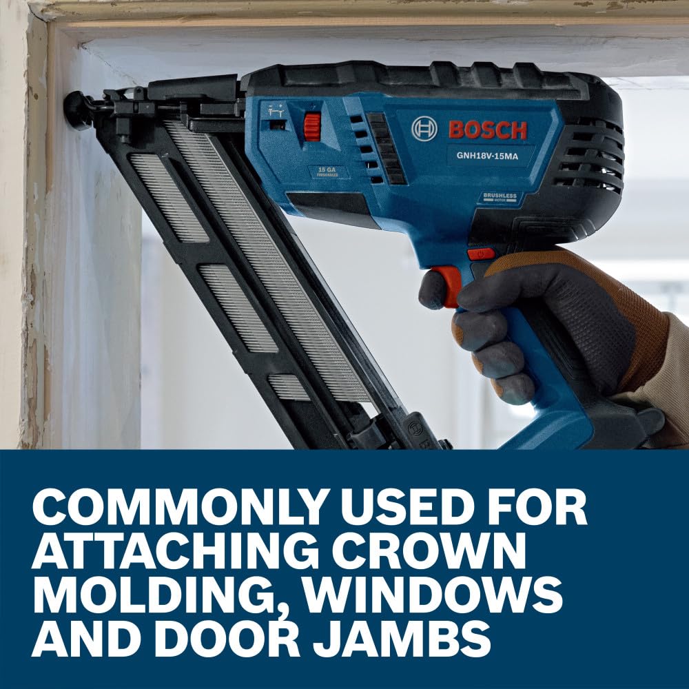 BOSCH GNH15G200GV - Clavos de acabado de 34 grados de 2 pulgadas x 15ga (4000 por caja)