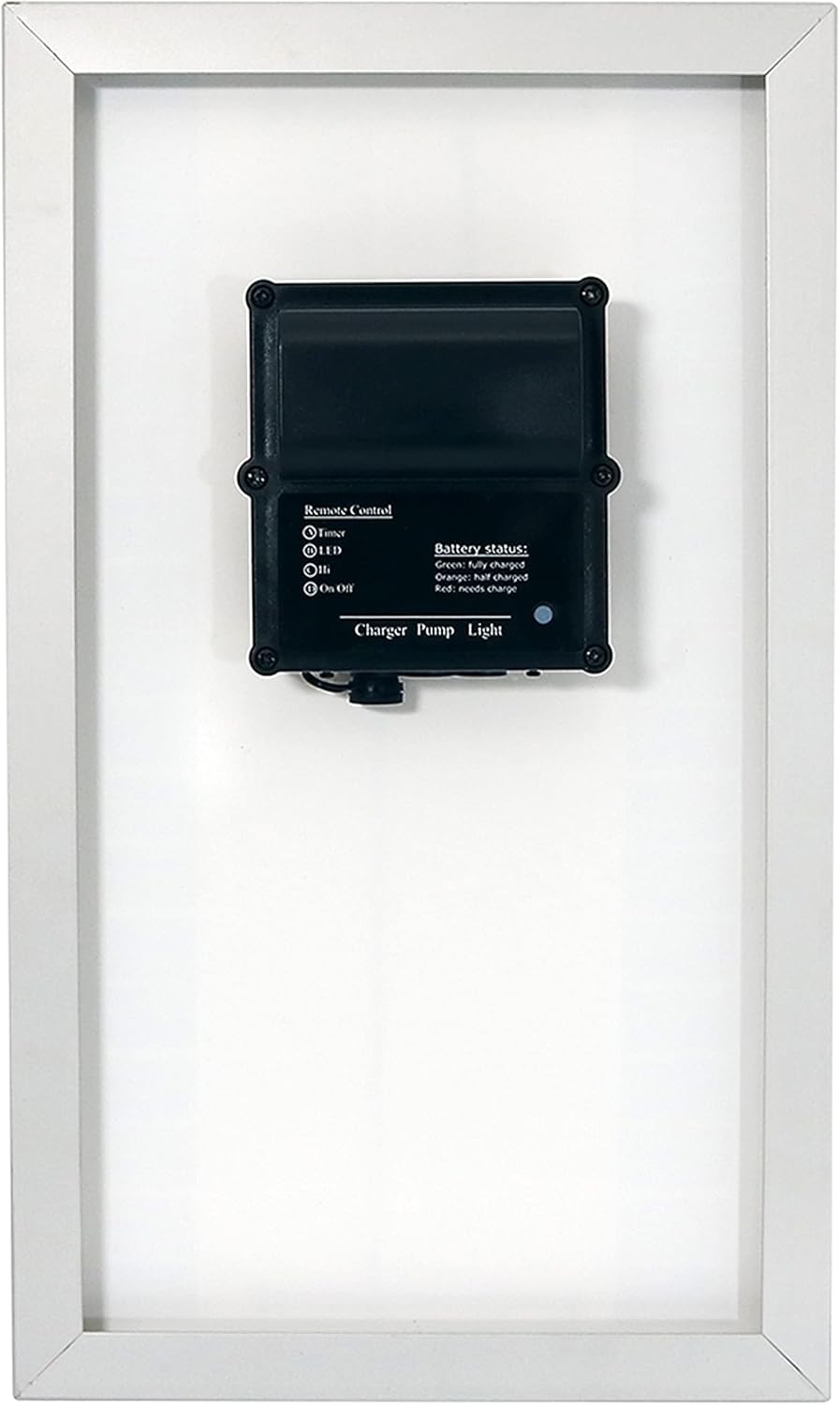 Sunnydaze 105 GPH Solar Pump and Panel Kit with Battery Pack and Remote Control - 55-Inch Lift