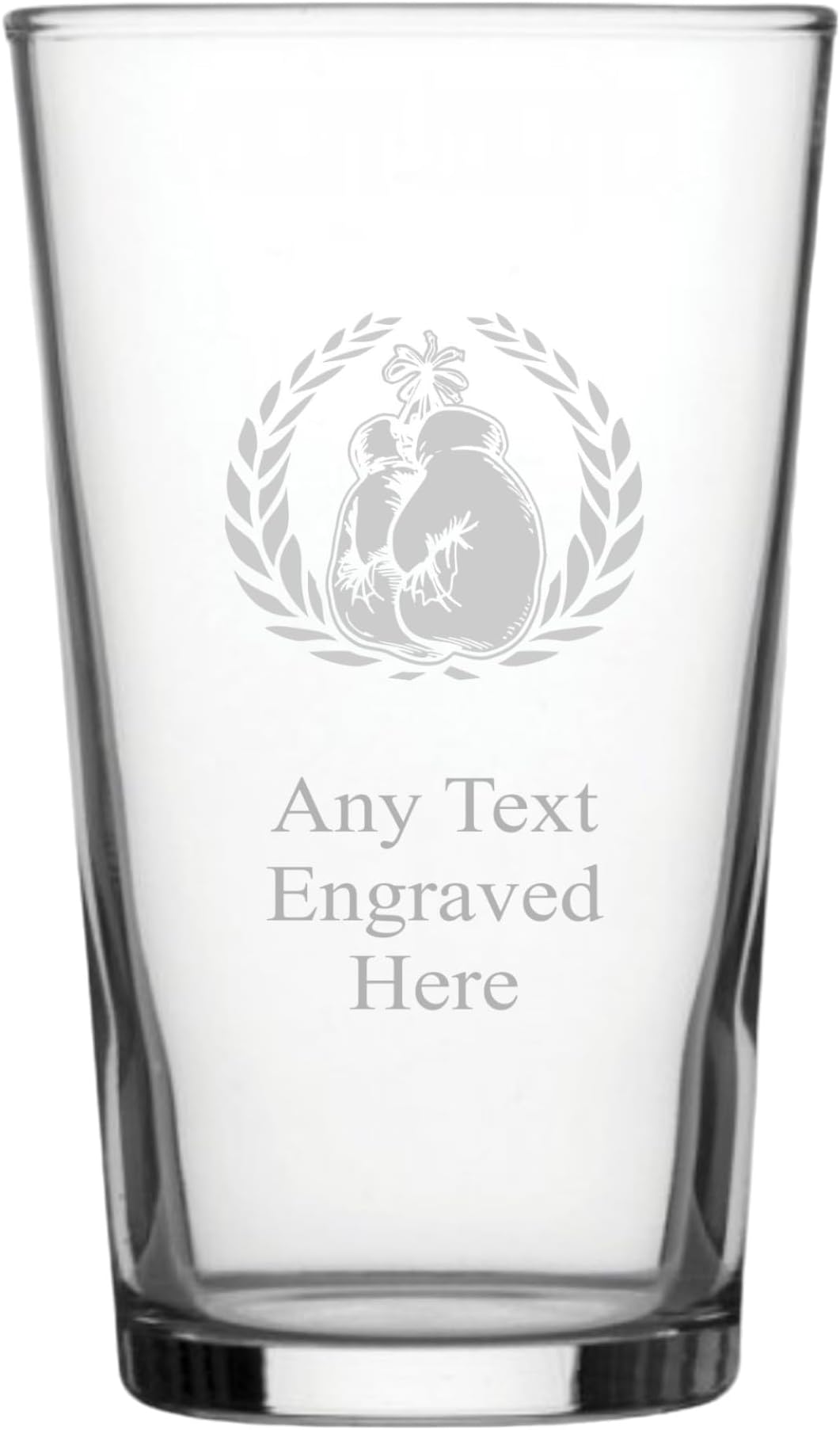 Pint Glass Engraved Boxing PG228 in Silk Lined Gift Box [Custom]