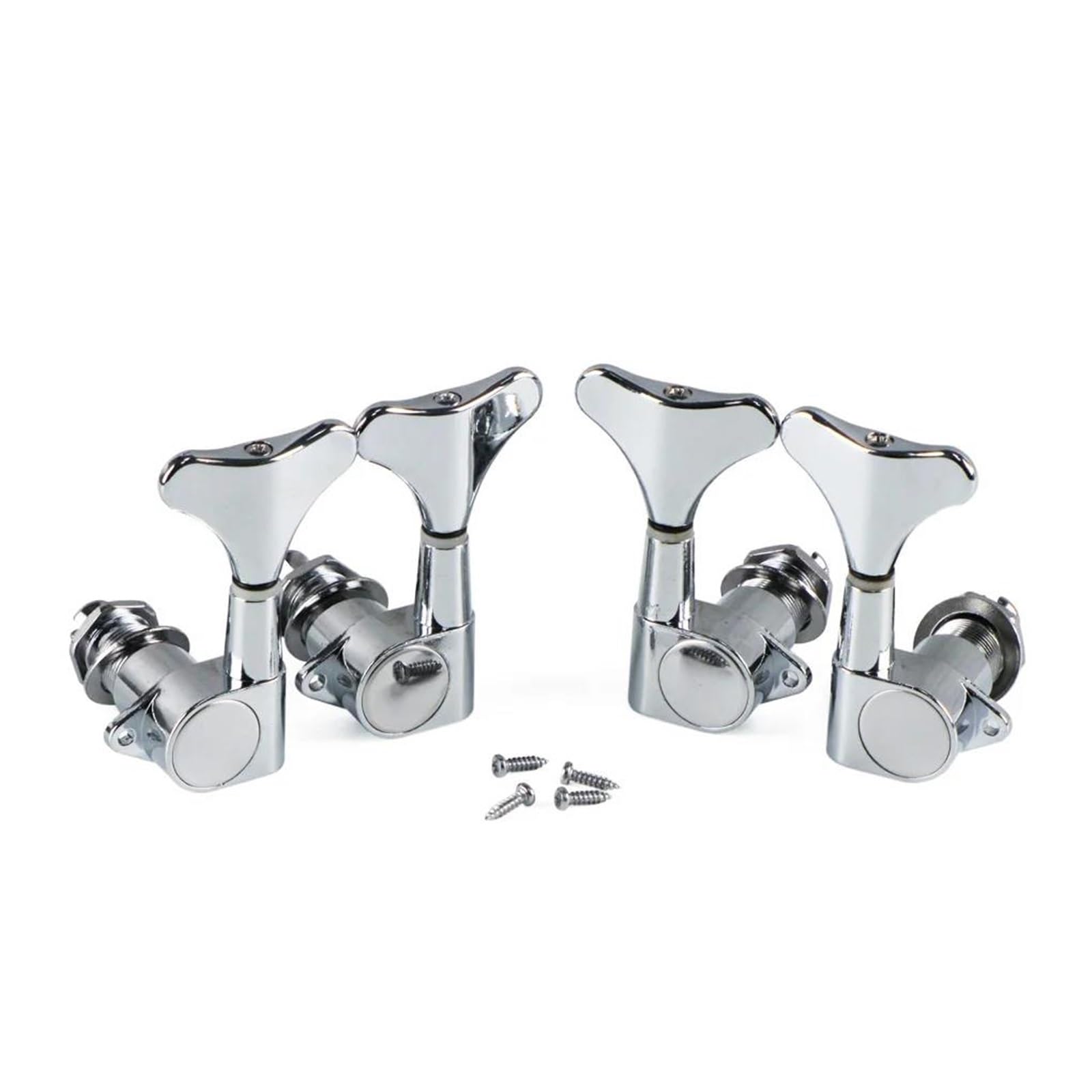 Profesjonalna Kołki Do Strojenia Gitary Uszczelnione Kołki Do Strojenia Klucze Głowice Maszyn Tunery 2L2R 4L/4R 4 Strunowych Części Zamiennych Basu(Chrome 2L2R)