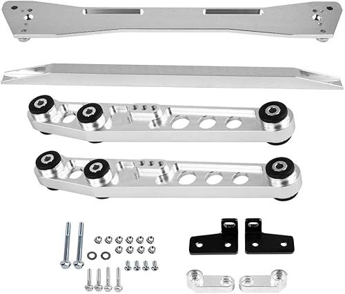 Qiilu Kit de barra de amarre de brazo de control inferior trasero compatible con EG 1992-1995