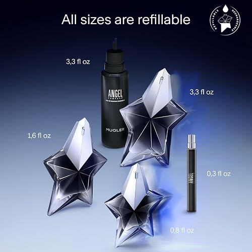 MUGLER Angel Fantasm, Eau de Parfum, Profumo Donna, Profumo Ambrato, Gourmand e Fruttato, Fragranza Straordinaria, Sensuale, Ricaricabile, Lusso Sostenibile, 100ml - 4