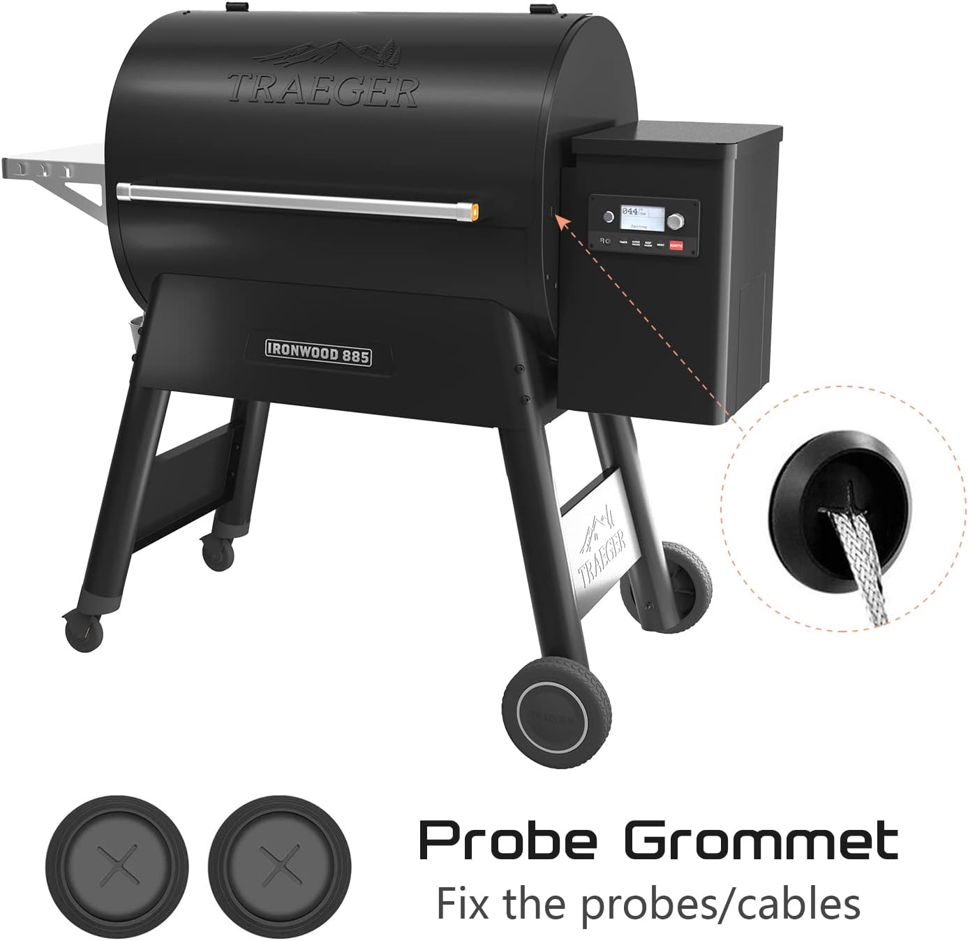JZW-Shop 2 Pack Replacement Meat Probe for Traeger Pellet Grill Smokers