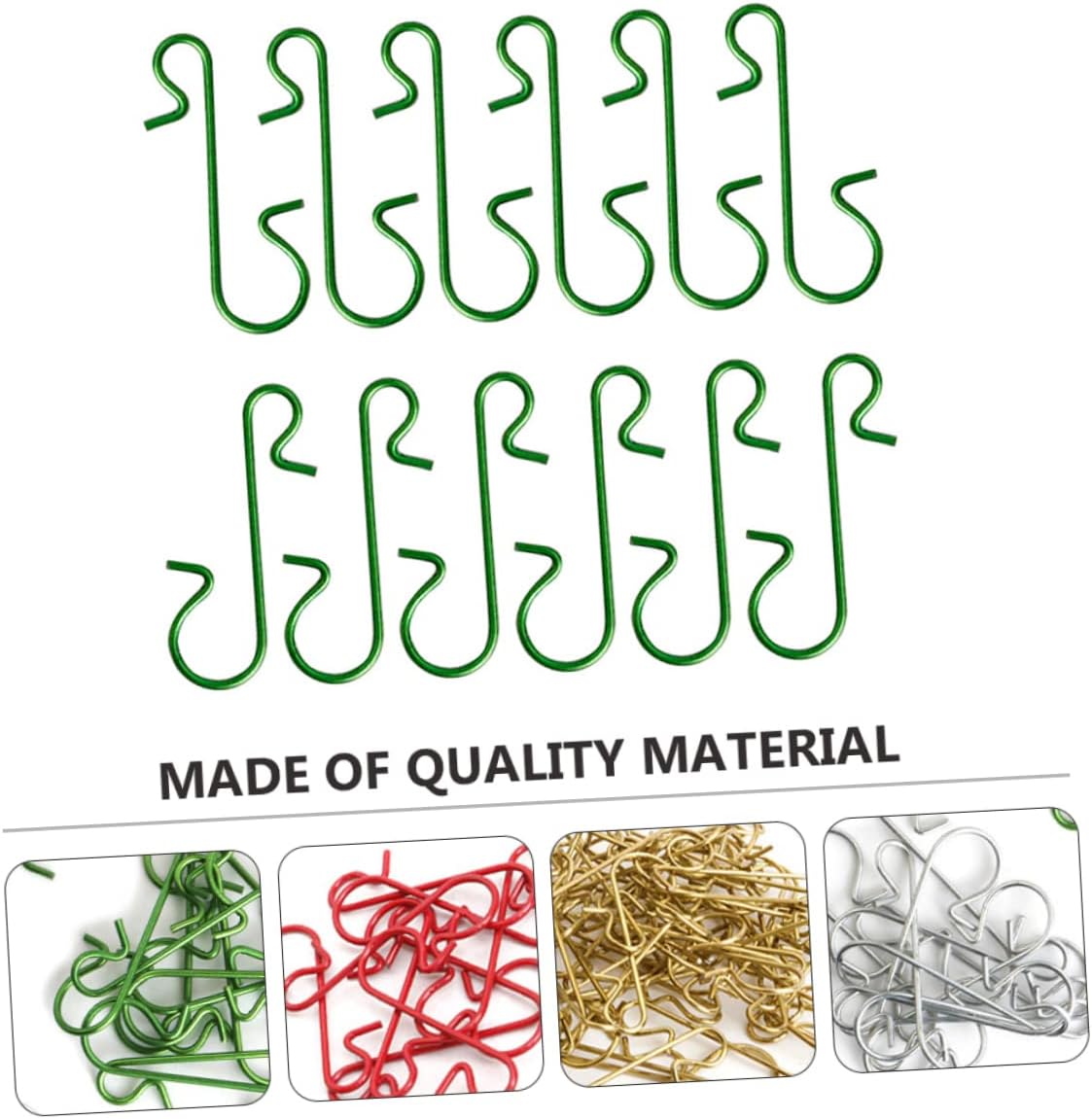 300pcs Hanging Hooks Decorative Art Clips for Christmas Tree Ornaments Shape Hanger for Holiday Decorations Strong Plated Design for Festive Celebrations