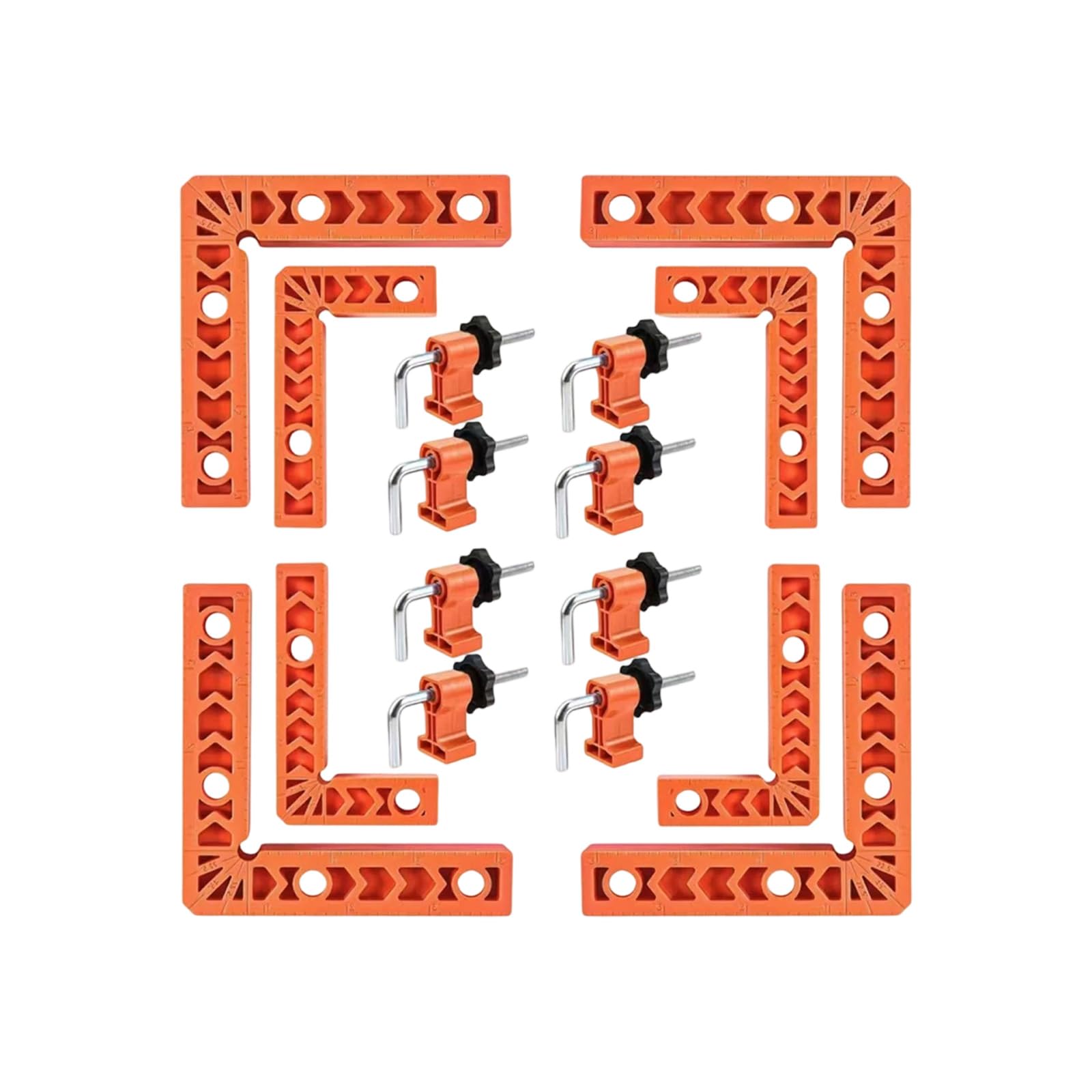 Kaeltsyn A Nd Metal Right Ngles Clamp Set With Positioning Square Locking Clip For Woodworking Cabinet Frame Ssembly Degree Corner Grip