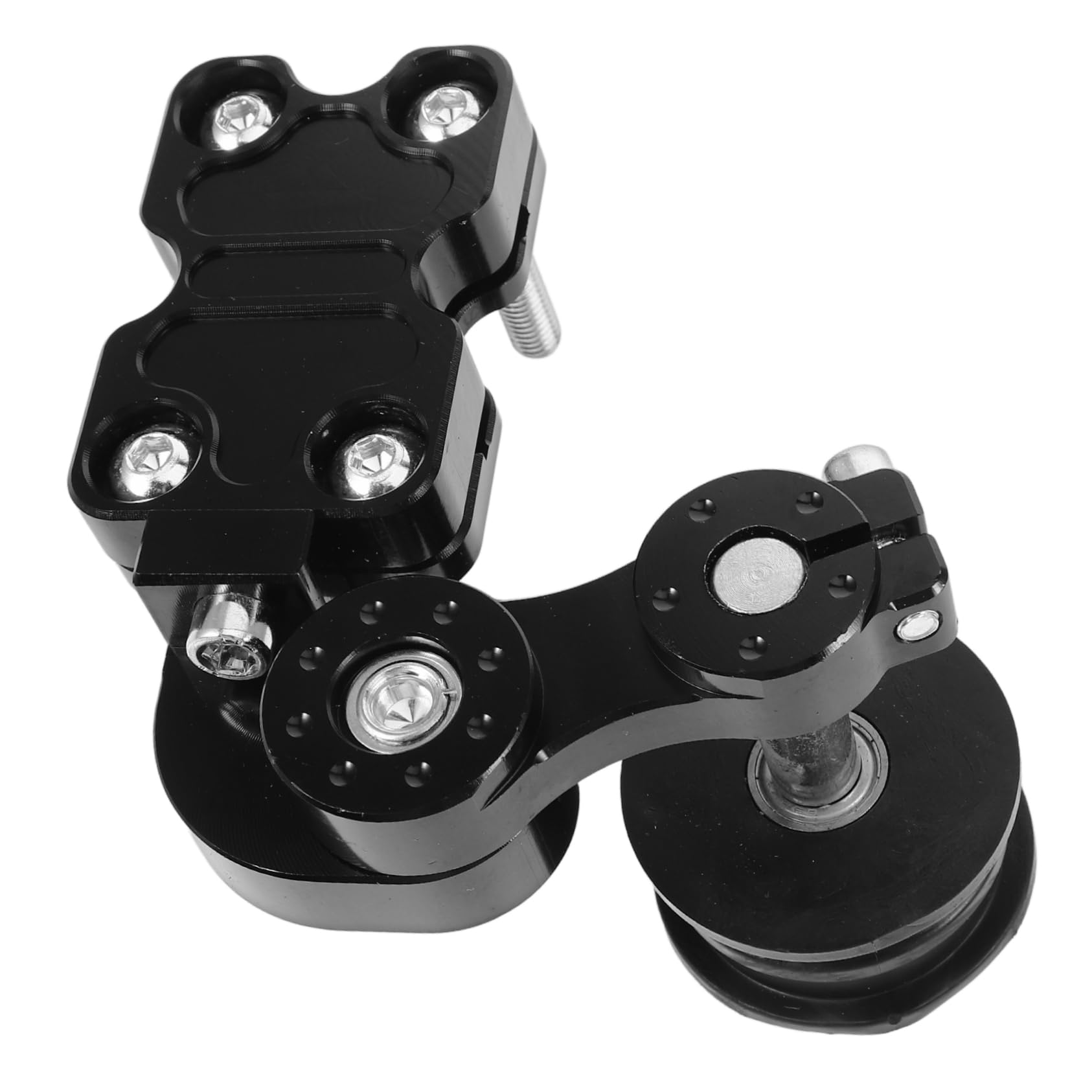 Tensor de Aluminio Cadena Cnc de Aleación Negro para Motocicleta