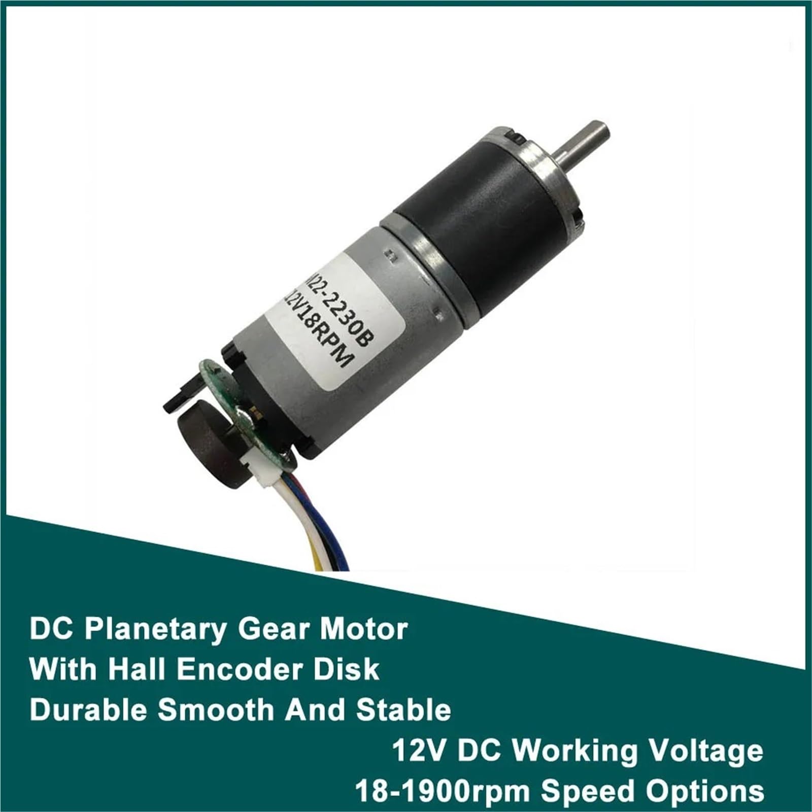 22MM Planetary Gear Motor with Encoder 12V SR22-2230B Customized 24V DC Gear Motor Large Torque