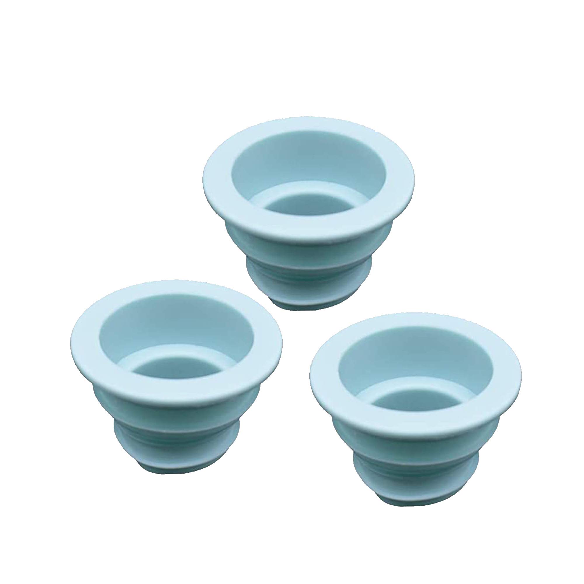 3 Pack Drain Pipe Hose Sealing Plug Silicone Sealing Plug Kitchen Pipe Sewer Seals Washing Machine Drain Connector Clean Tool for Bathroom,Kitchen,Floor Drain