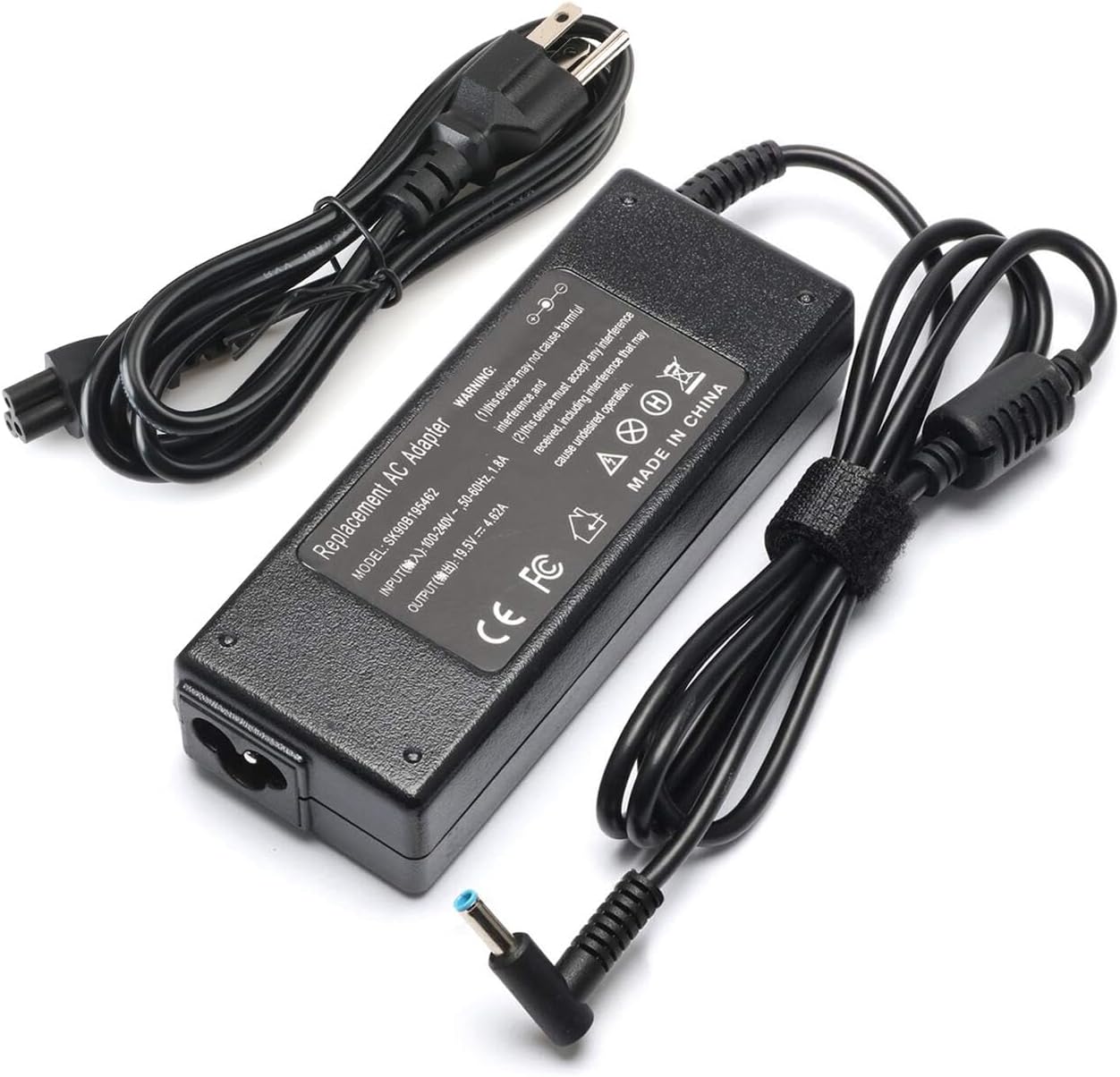 90W 19.5V 4.62A AC Adapter Laptop Charger for HP 710412-001 740015-001 710413-001 710414-001 719309-001 721092-001 709986-003 Envy Touchsmart M6 M7 15-j 17-j HP Pavilion 11 14 15 17 Power Supply Cord