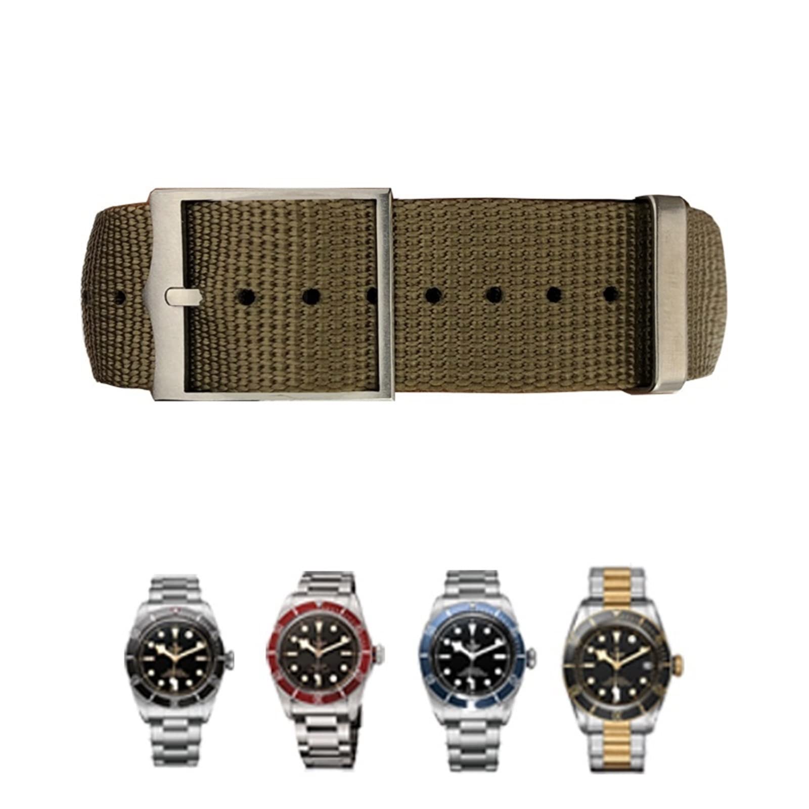 Bracelet Seiko nylon 21mm réglable idéal pour vos aventures marines et le quotidien