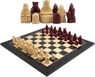 Regency Isle of Lewis Black and Red Set
