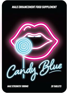 Candy Blue for Men - 1000mg - Natural Performance Support - 20 Tablets - Made in UK