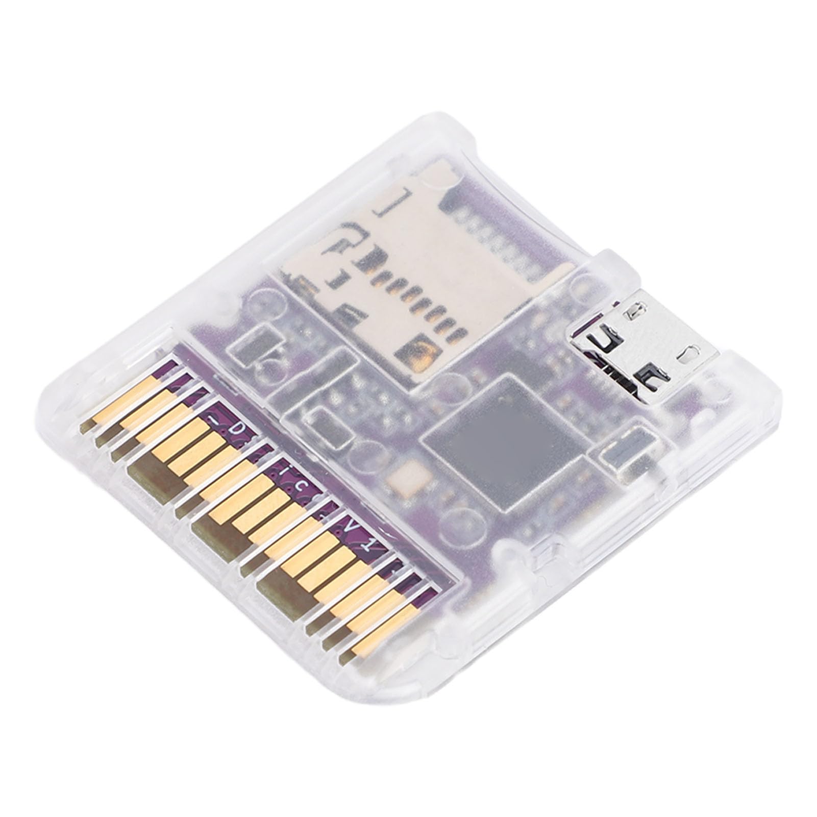 Plyisty Carte Flash DSPico DS pour NDS NDSL DSi 3DS 2DS, alimenté par MCU RP2040, Cartouche de Jeu Open Source de Mise à Niveau R4 6 Mo/s, Mode DS et Prise en Charge du Lanceur Pico