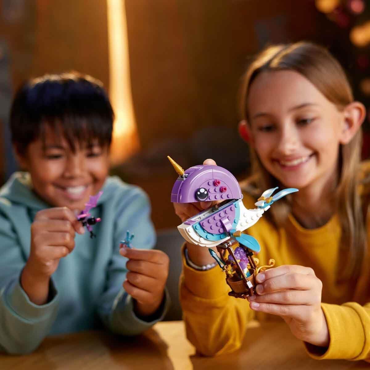 Lego 71472 DREAMZzz Izzie's Narwhal Hot-Air Balloon Toy Sea Animal Toy Bunchu Rabbit Rescue GNOME Night Transformable Whale Figurine Gift for Girls and Boys from 7 Years Old
