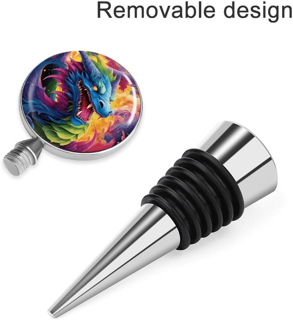 Reusable Wine Bottle Stopper Zinc Alloy Anti-Drip Gift for Wine Lovers