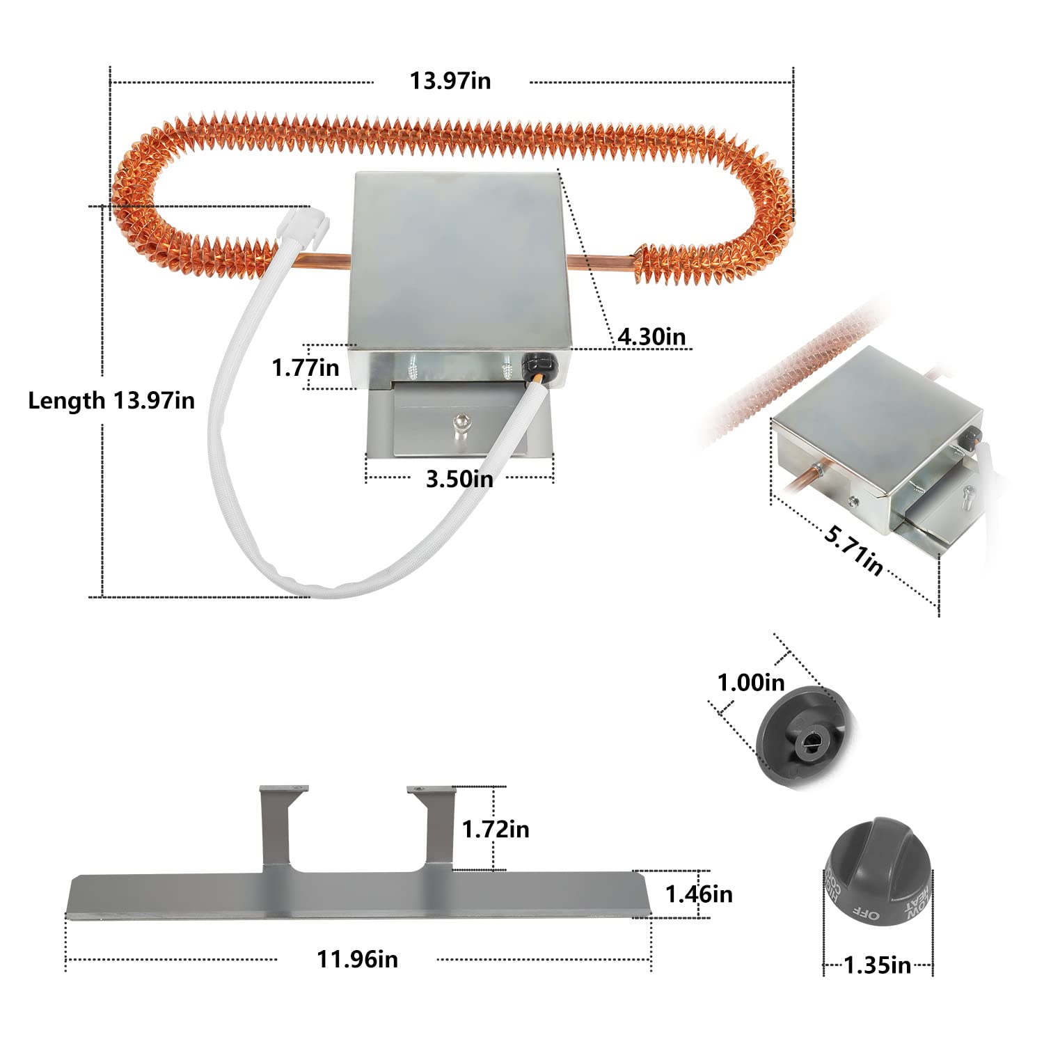 Zymurgoes Replacement for Coleman Electric Heat Kit 92334551 RV Heat