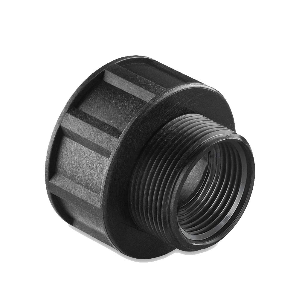 Aprisa Adattatore Universale Per Taniche Da 1000L - Raccordo A Doppia Filettatura 1 1/2" - 1" Per Sistemi Di Irrigazione