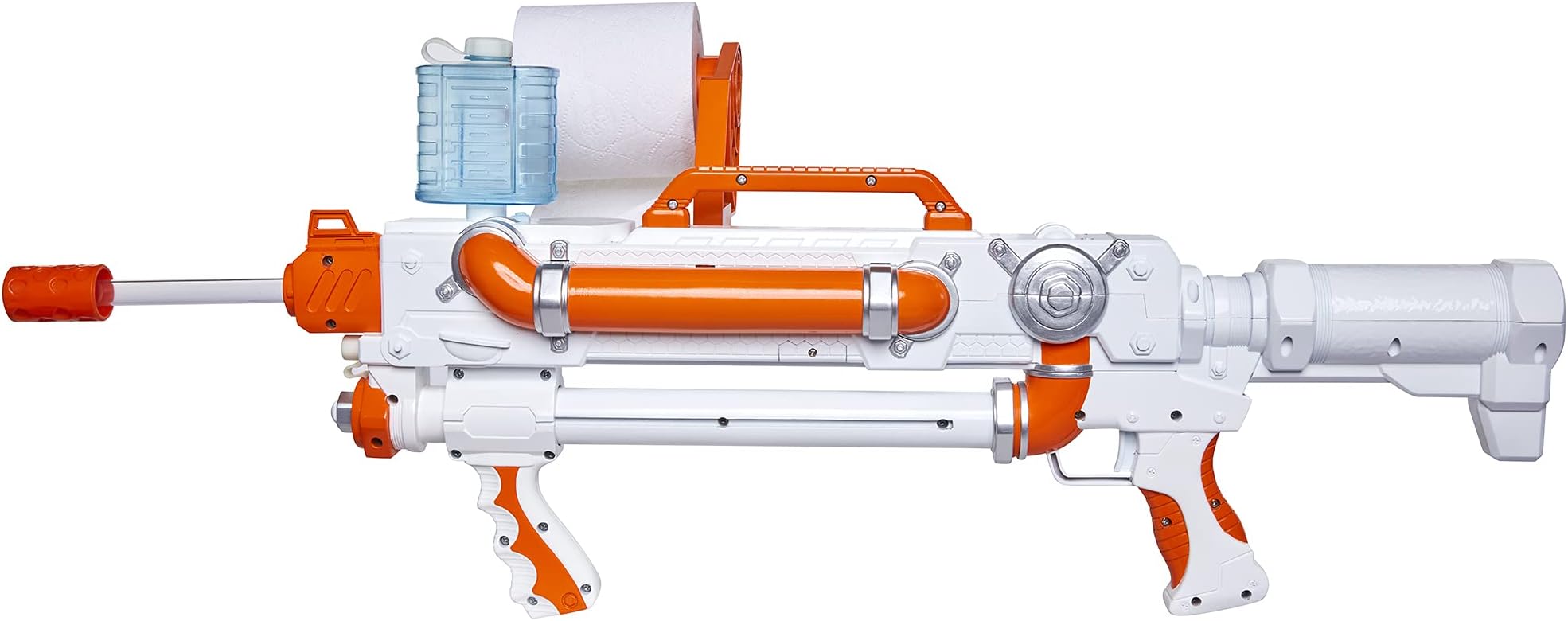 TP Blaster Toilet Paper Blasters Sheet Storm, Toy Blaster Shoots Rapid Fire TP Spitballsup To 50' –Uses Real Toilet Paper! Super Fun Gift for Kids, Teens, College Students, Dads, Adults –Outdoors & Indoors