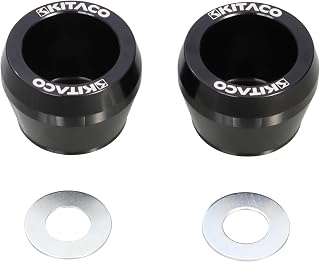 キタコ(KITACO) アクスルプロテクターセット (ブラック) アクスルシャフト径φ12用 グロム(JC61/JC75/JC92) モンキー125(JB02/JB03/JB05) ダックス125(JB04/JB06)等 2個1セット 498-9001050