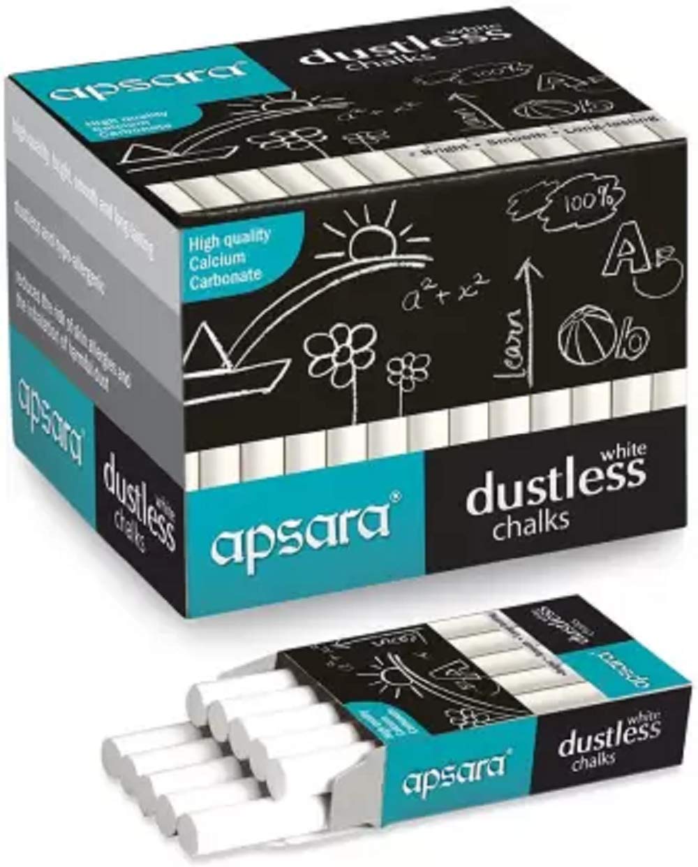 Apsara Basic Na Dustless Chalk (100 Sticks)|White-image-45