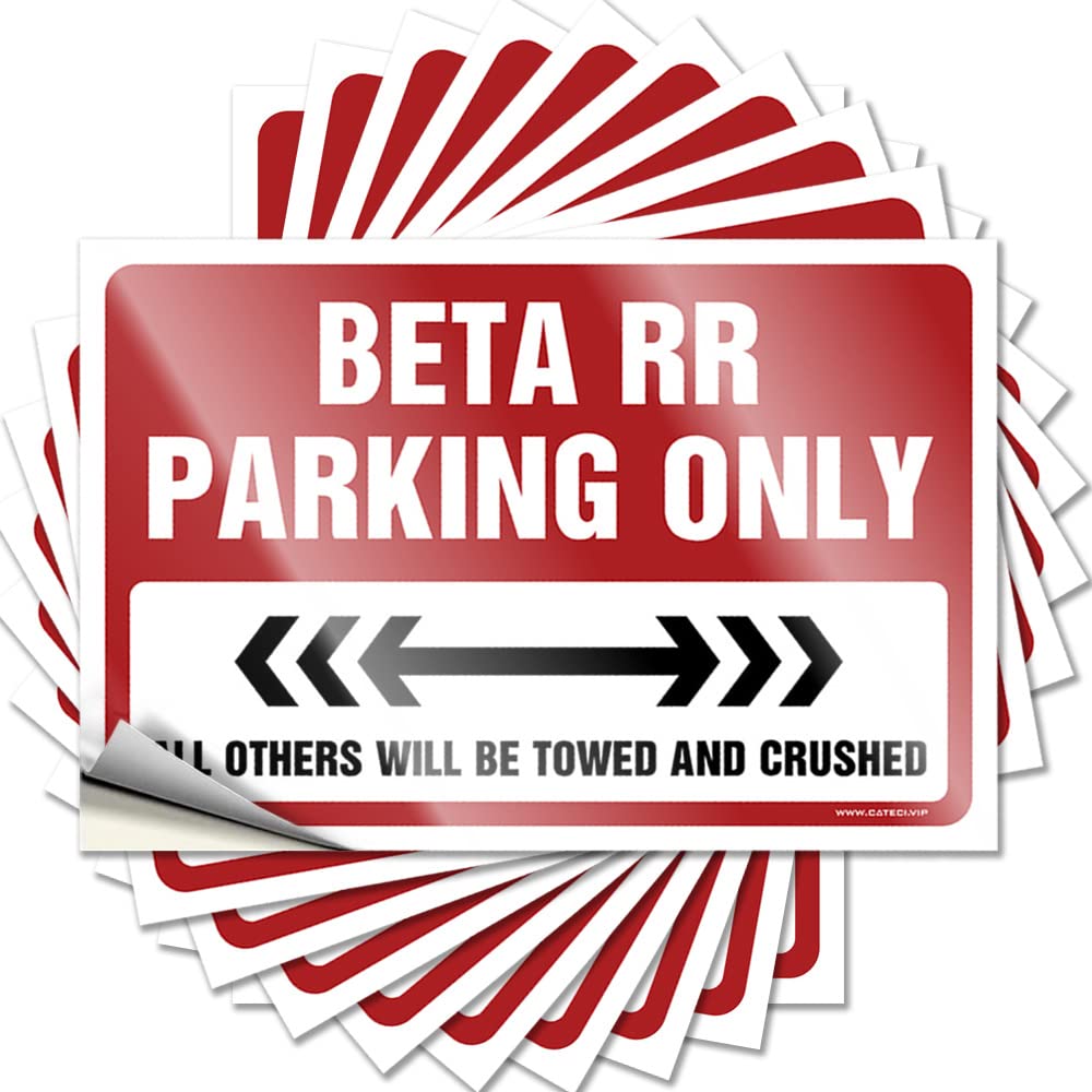 Fuzzy Quote, Outdoor Bar Decor Nice Beta Rr Parking Only | Funny Quote Surfing Decals(6X9CM)
