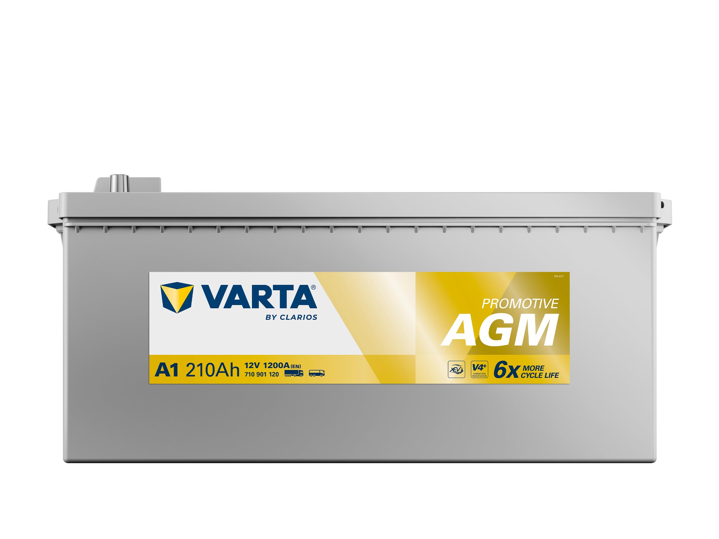 Batterie VARTA ProMotive AGM A1-12V 210Ah 1200A - 710901120 - Pour camions avec besoins énergétiques élevés