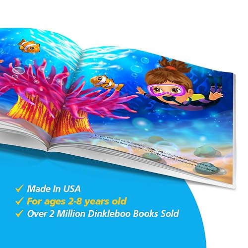 Miniatura 3 de Personalized Story Book by Dinkleboo - "The Underwater Adventure" - for Kids Aged 0 to 8 Years Old - A Story About Exploring The Sea and Meeting