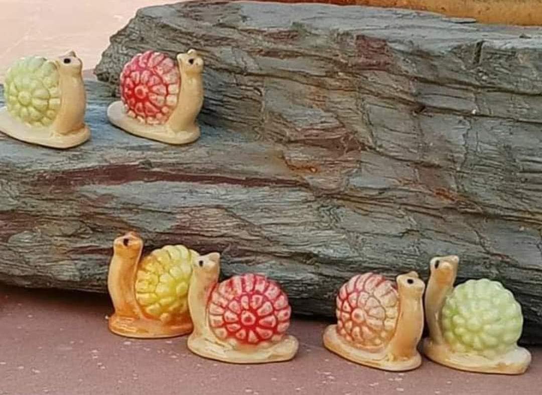 Bloom Bagicha`Ceramic Snail TrayGardening/Landscaping/Bonsai Decoration/Home/Garden Décor- Set of 2 pcs