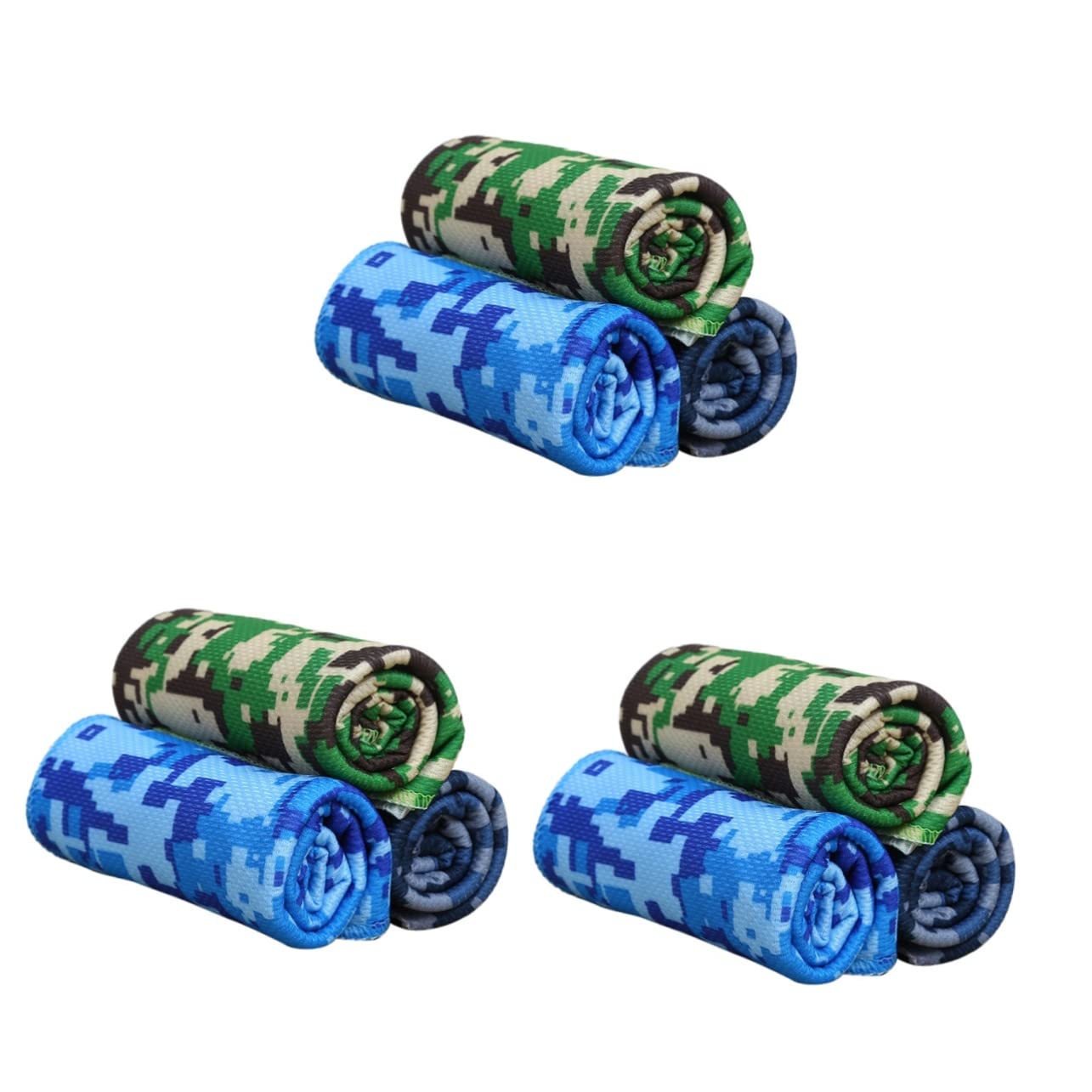 Serviette de refroidissement imprimée camouflage VANZACK pour le sport en lot de 9 pièces