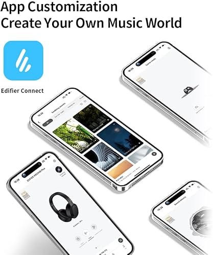 Miniatura 4 de Edifier W820NB Plus - Auriculares con cancelación activa de ruido, llamadas claras con reducción de ruido profunda, auriculares Bluetooth con LDAC