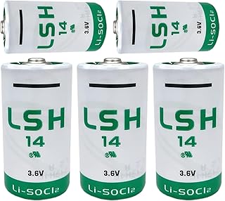5pcs LSH14 3.6V 5800mAh Lithium Battery for LSH 14 LI-SOCI2 Battery Size C