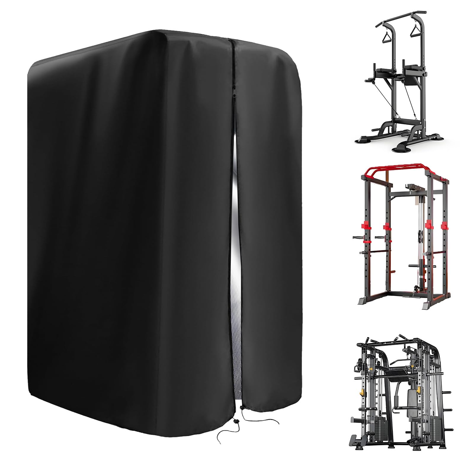Protective Cover for Home Gym Set, 420D Oxford Gym Rack Cover for Home Exercise Equipment Set, Workout Equipment Protective, UV protection, Waterproof, Dustproof for Indoor or Outdoor