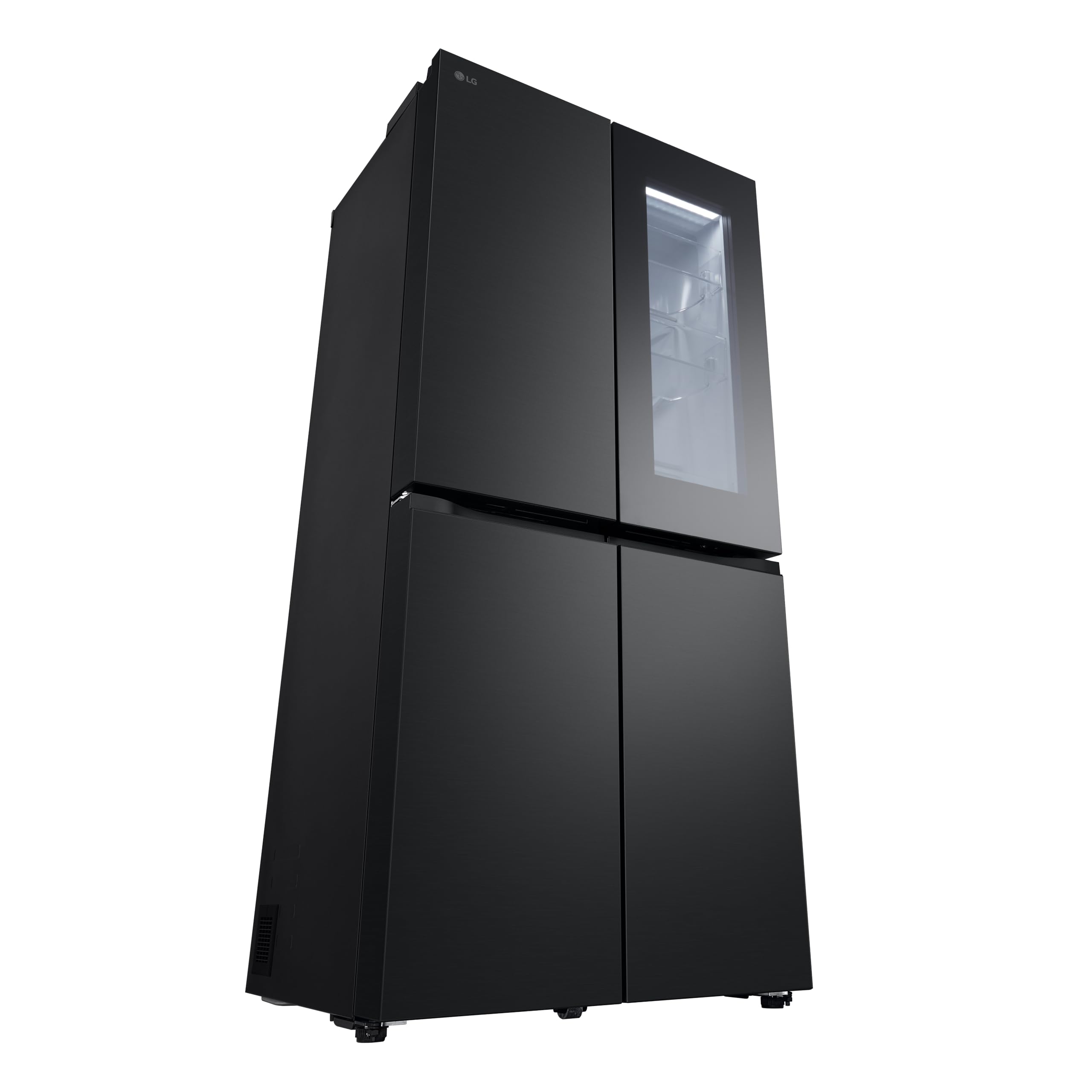 LG GMG860EPBE Frigorifero Slim Multidoor InstaView, Classe E, 638L, Wi-Fi, Door e Linear Cooling, Frigo con Dispenser Acqua UVnano senza allaccio, Metal Fresh, Frigorifero Nero Opaco
