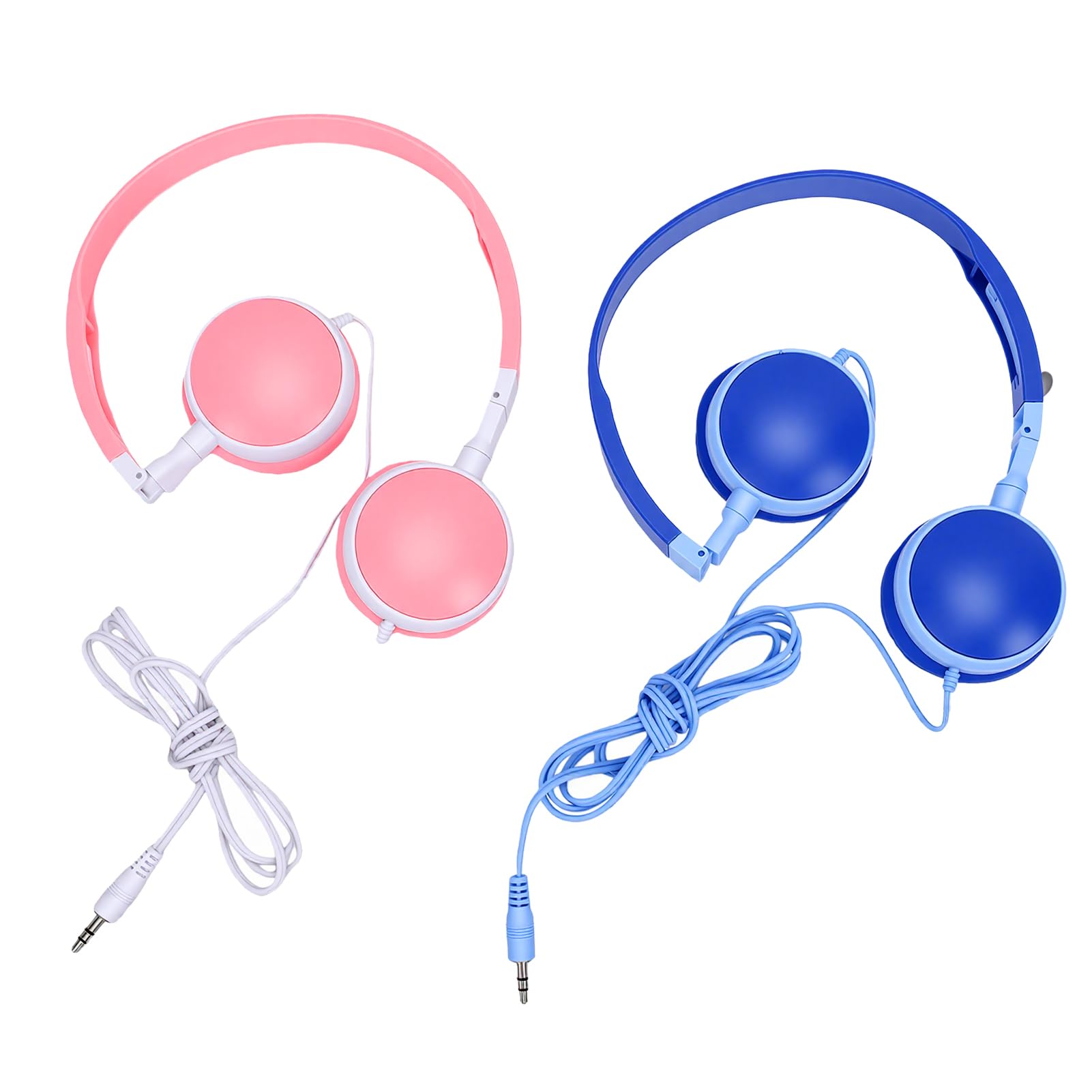 Focket Cuffie Cablate per Bambini 12 Paia Cuffie per Aula con Cavo Jack da 3,5 Mm da 4 Piedi, Pieghevoli Regolabili per Apprendimento Scolastico Bambini Adolescenti, Suono Stereo per Viaggi Esami
