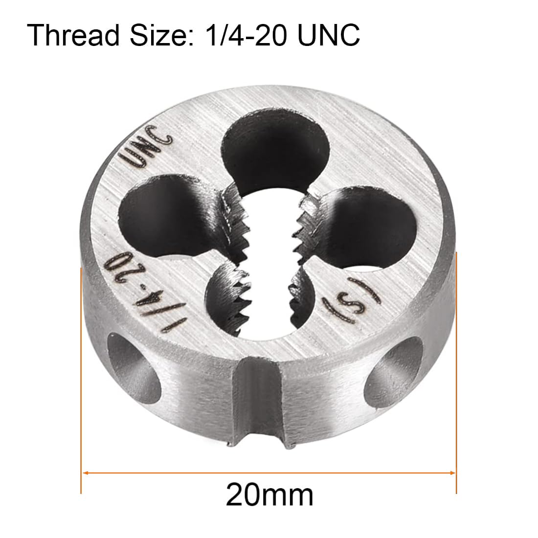 TA-VIGOR 1pc 1/4-20 UNC Metric Adjustable Threading Die - Image 2