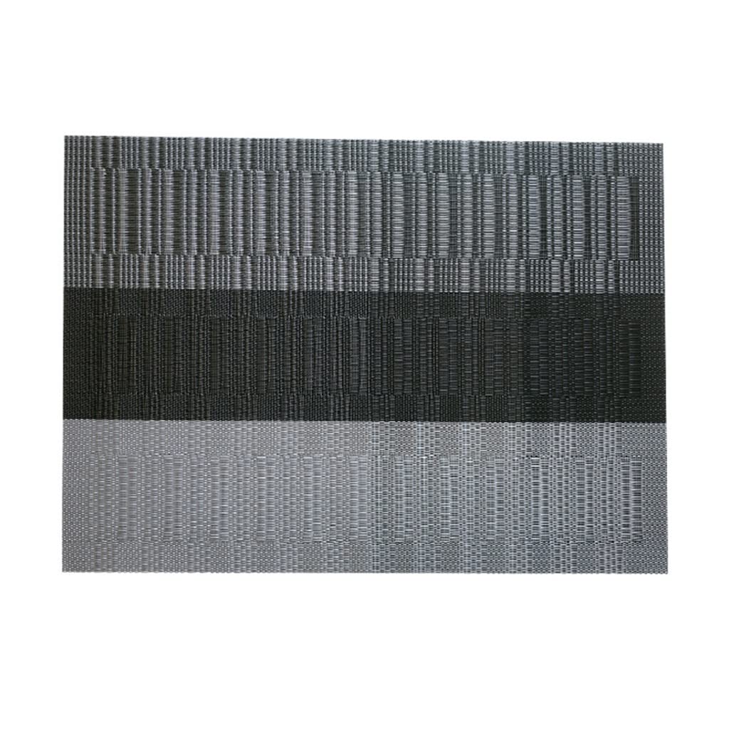 IANSHFKN Color Gradient Texture Pvc Placemats Coasters Insulated Table Mats Western Bowl