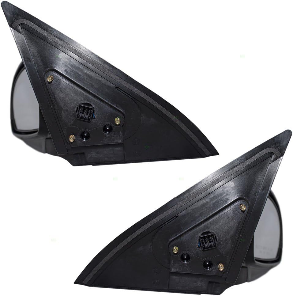 Brock Replacement Driver and Passenger Power Side View Mirrors Heated Compatible with Elantra 87610-2H110 87620-2H520