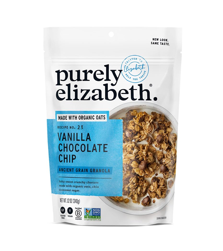 PURELY ELIZABETH Ancient Grain Vanilla Chocolate Chip Granola, 12 OZ