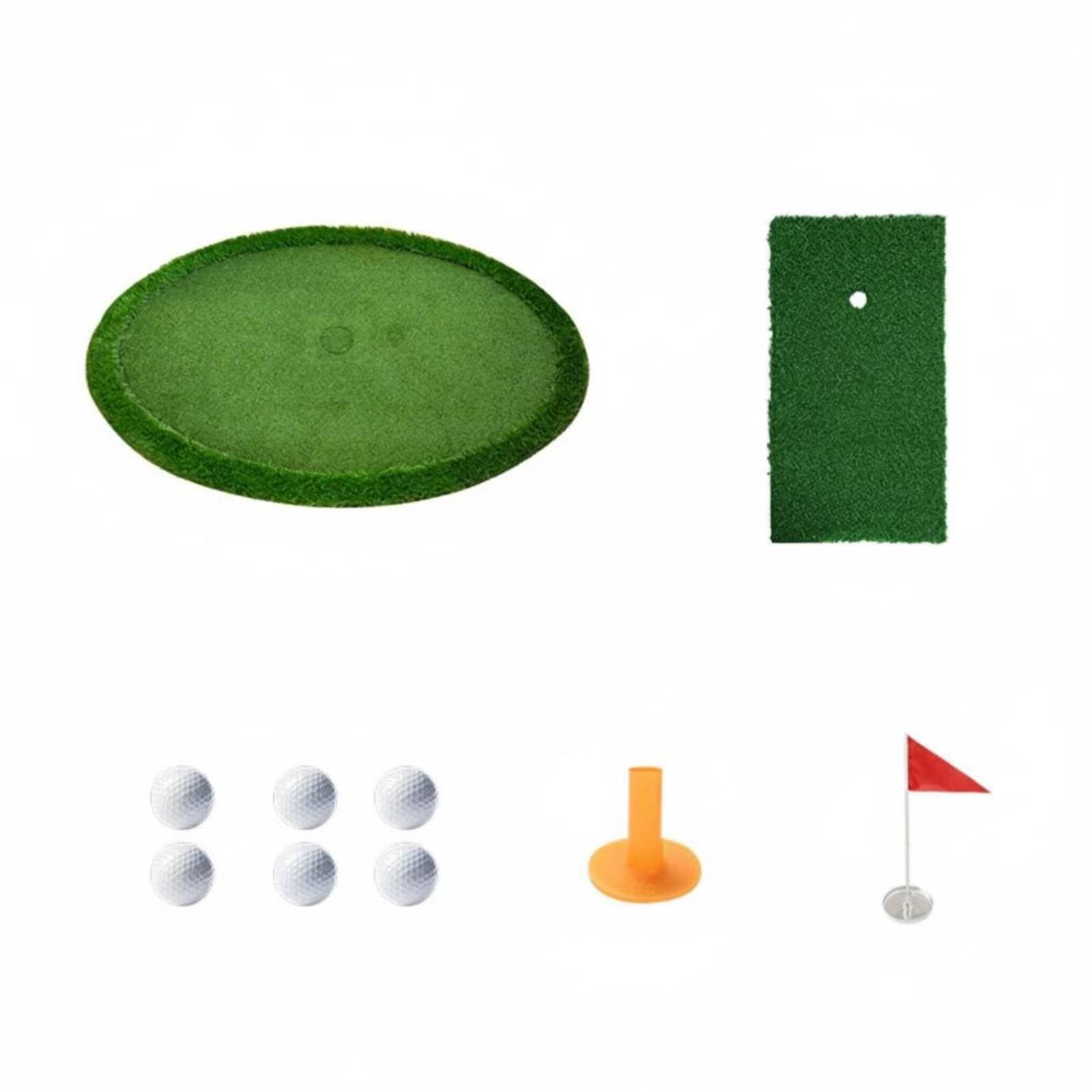 Floating Golf Galleggiante Tappeto da Putt con Coppa Integrata E Segnalino in Sintetica per Pratica Ripetibile Precisione E Distanza Adatto per Piscina Area Relax Divertimento con Amici