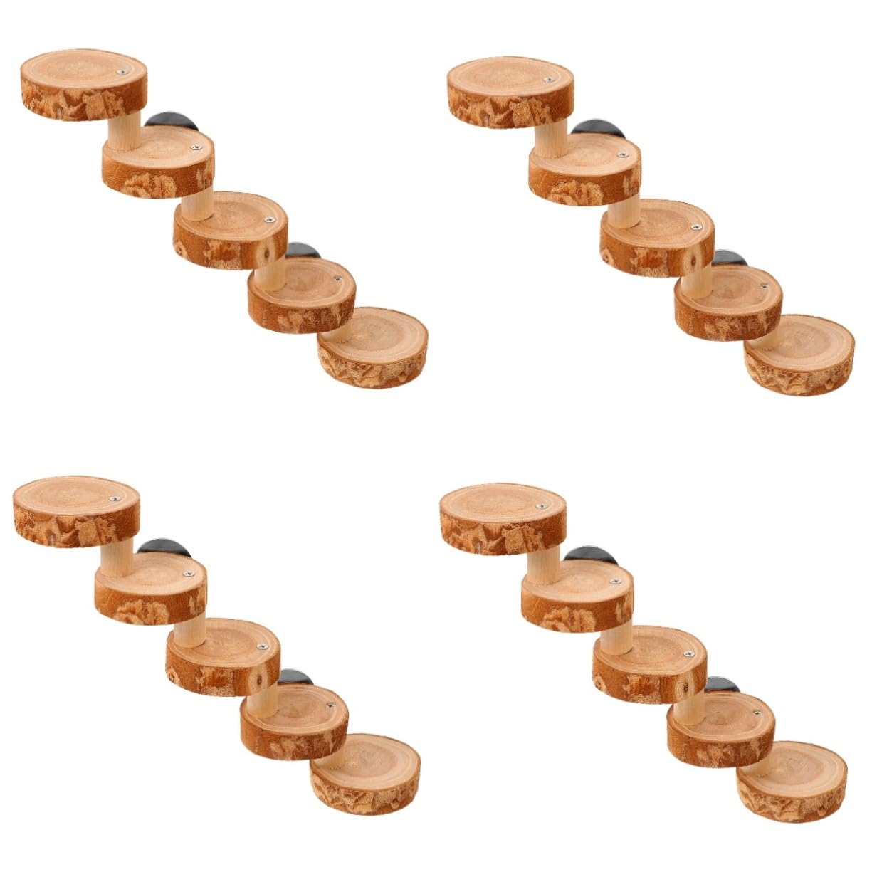 SUPVOX 4 Pz Giocattolo per criceti Giochi per criceti Giochi Criceto Gabbia per criceti Scala per Animali Fai da Te Forniture per Gabbie per criceti cincillà Scala a pioli Scala in Legno