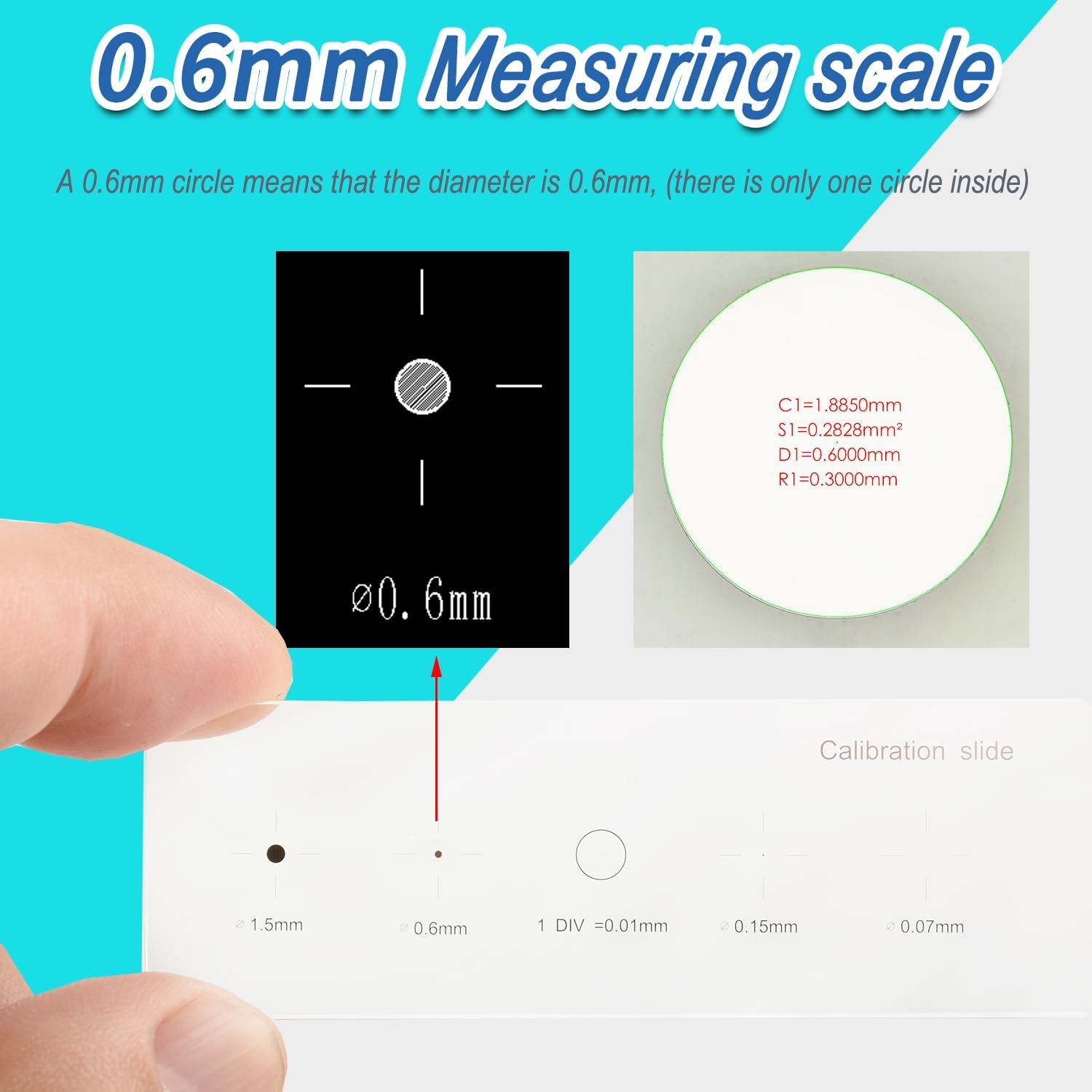 0.01mm-1.5mm Special Calibration Ruler for Measurement Microscope