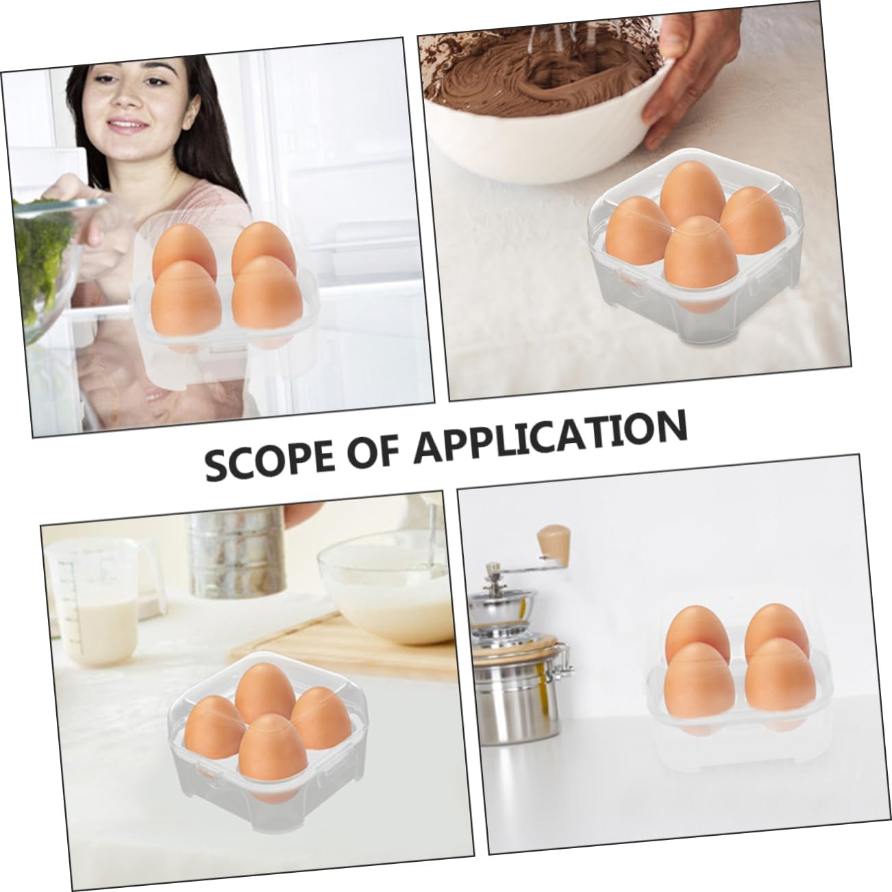 jojofuny 8pcs Portable Storage Containers Compact and Organizer for Camping and Outdoor Activities for Fridge Organization and Picnic Use